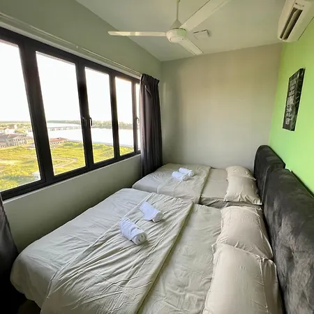 Riverview 8Pax 2Br In Kbtown Wi-Fi, A-6-5 Kota Bharu Exterior photo
